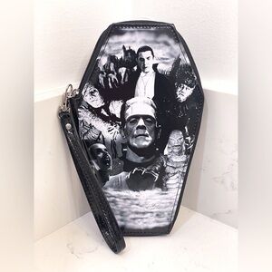 NWT Classic Universal Monsters Coffin Wallet Wristlet